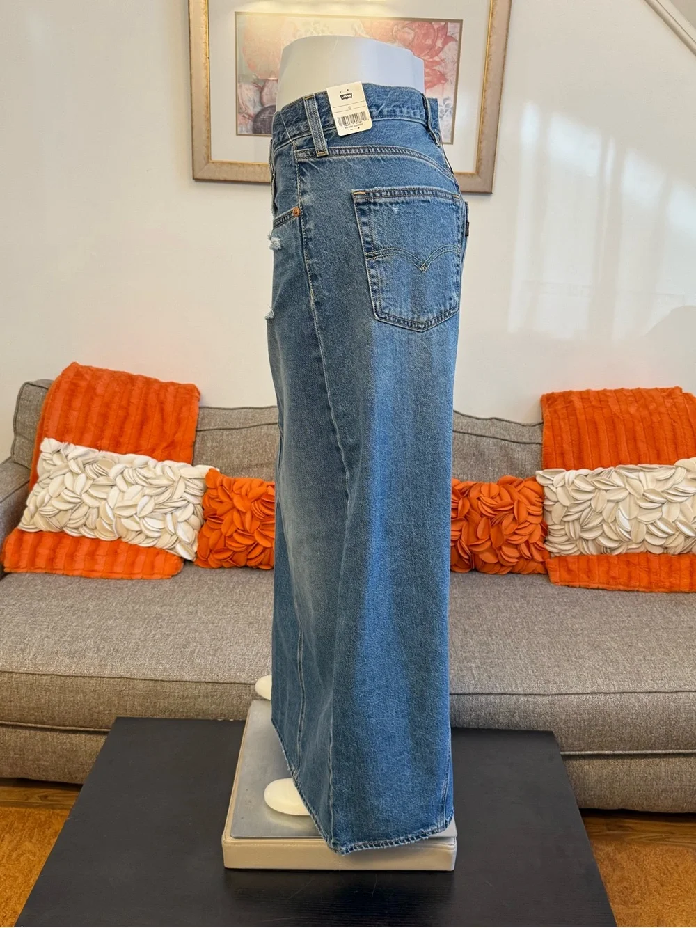 ❣️🆕Levi's Cotton Iconic Side-Slit Maxi Denim Skirt❣️